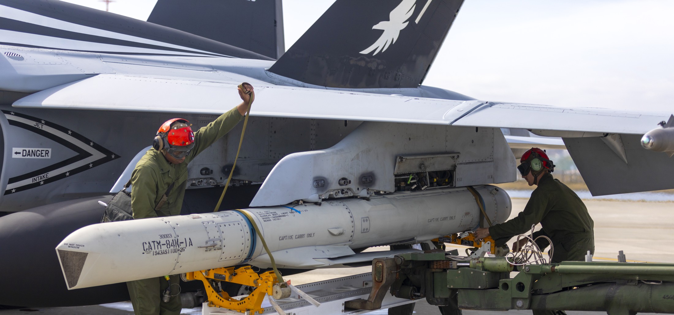 vmfa-115 silver eagles marine fighter attack squadron f/a-18d hornet agm-84k slam-er missile 253