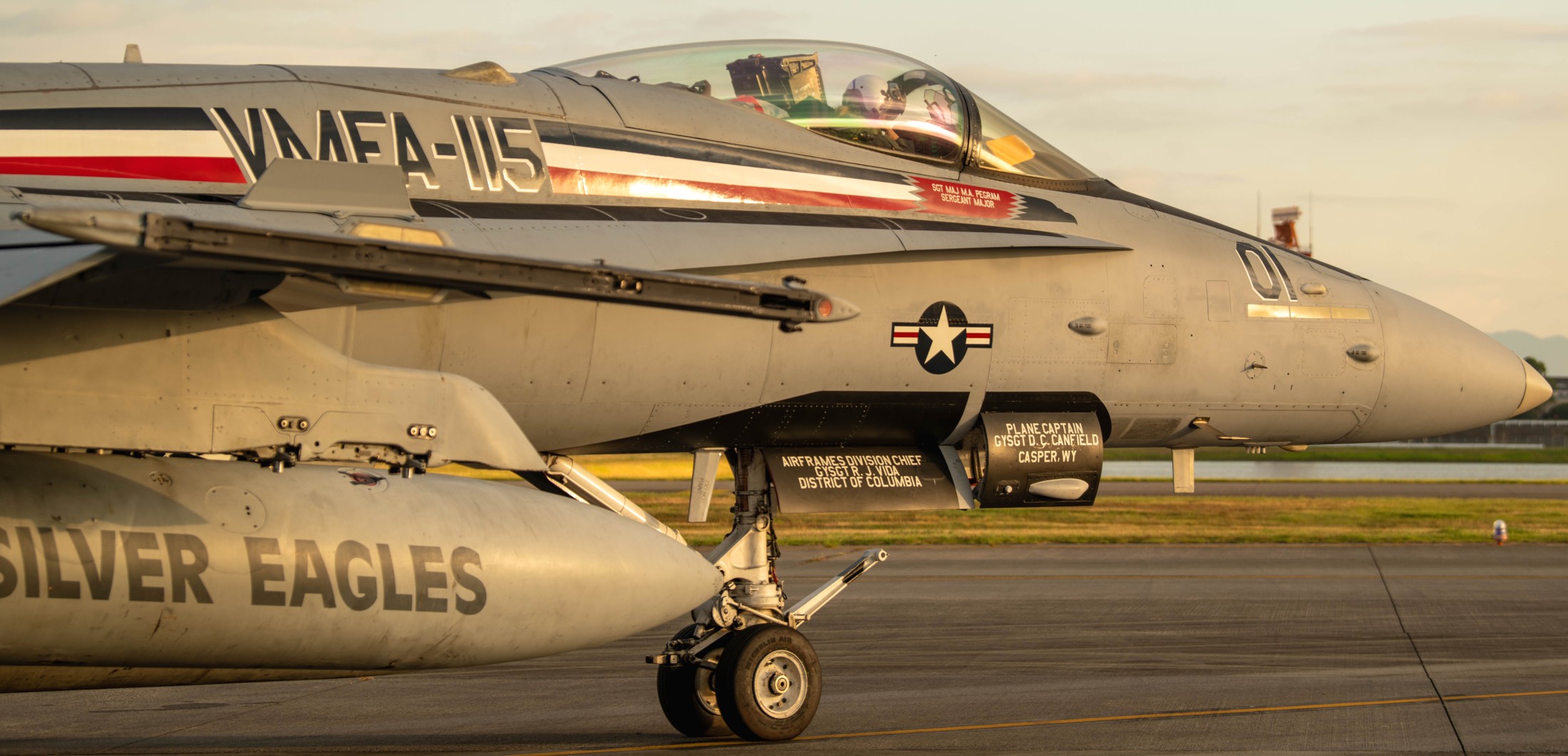 vmfa-115 silver eagles marine fighter attack squadron f/a-18c hornet departing mcas iwakuni japan 2023 299