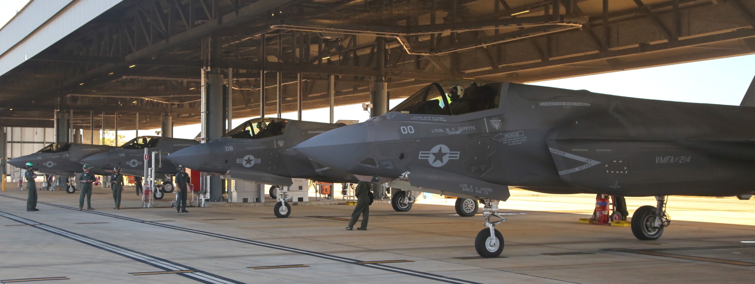 vmfa-214 black sheep f-35b lightning ii marine fighter attack squadron usmc raaf base tindal australia 2024 09