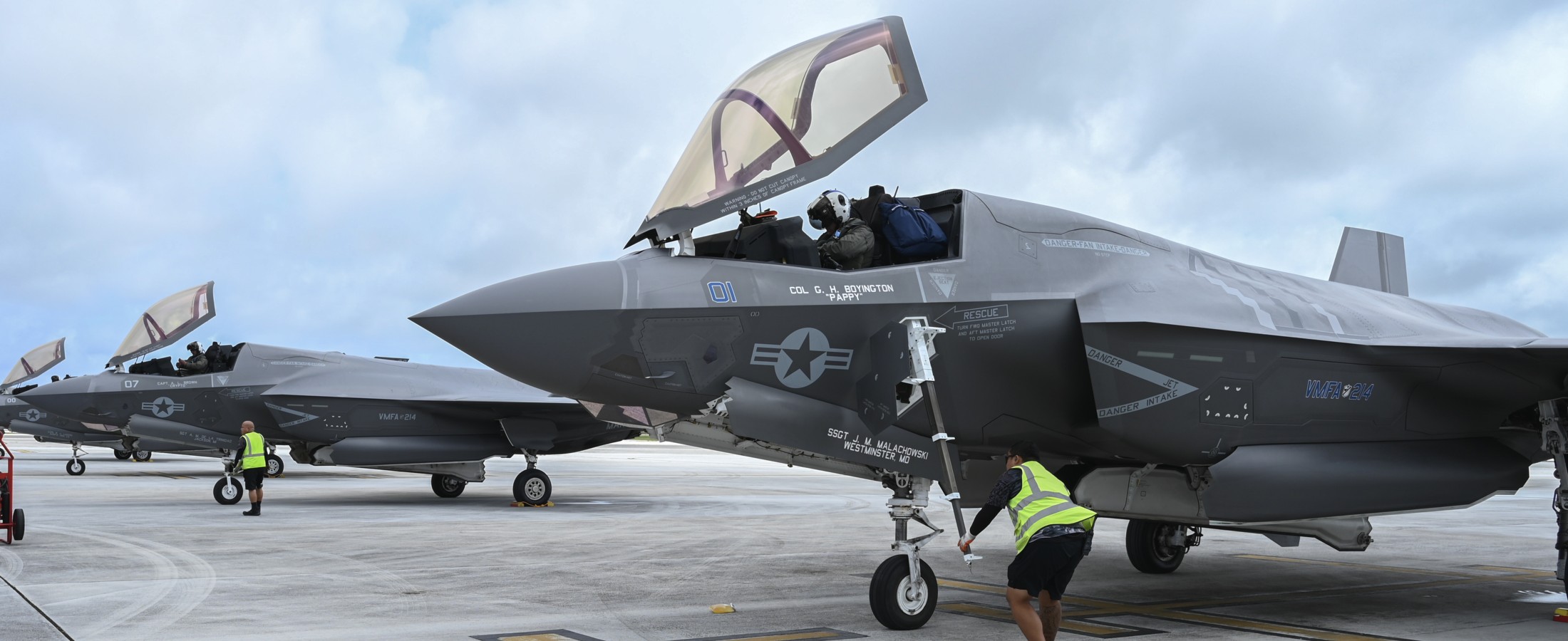 vmfa-214 black sheep marine fighter attack squadron f-35b lightning ii usmc andersen afb guam 2024 15