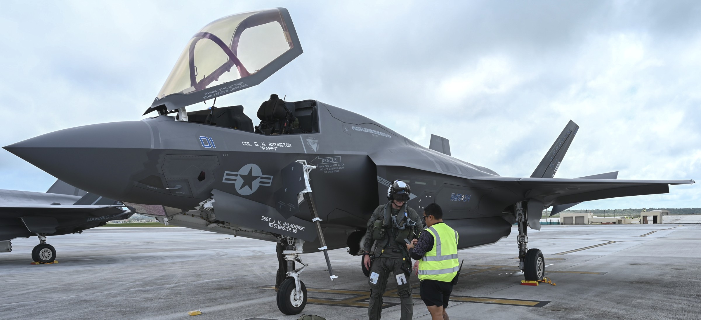 vmfa-214 black sheep marine fighter attack squadron f-35b lightning ii usmc andersen guam 16