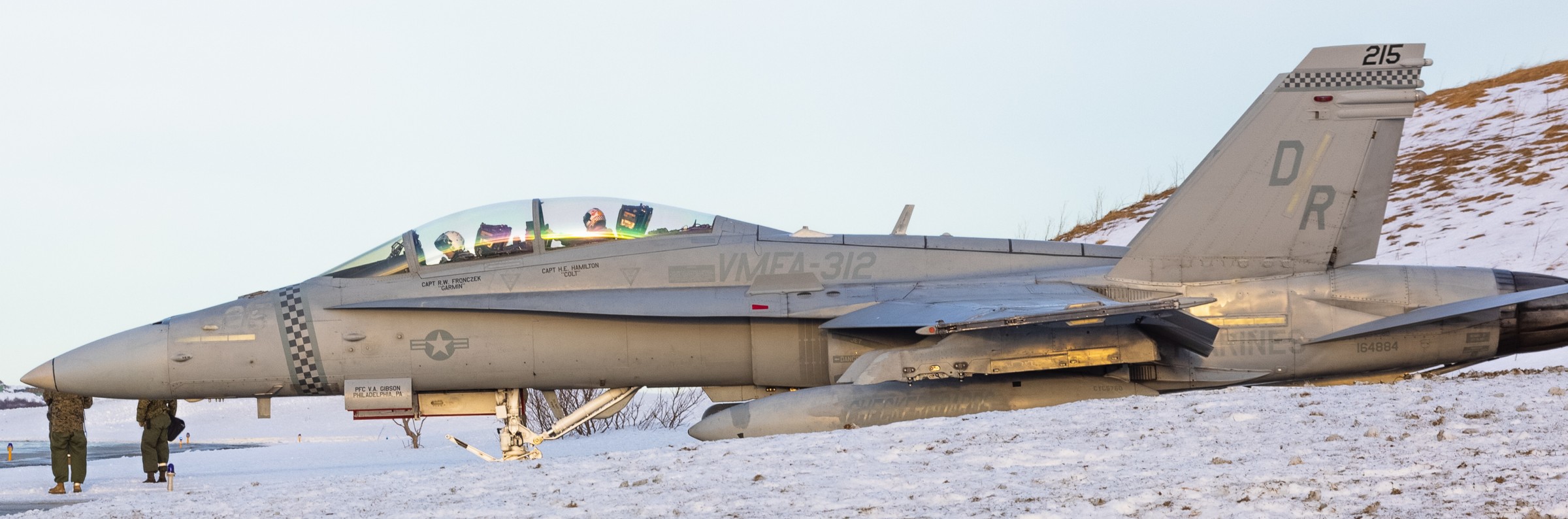 vmfa-312 checkerboards marine fighter attack squadron f/a-18d hornet nato exercise nordic response 2024 217