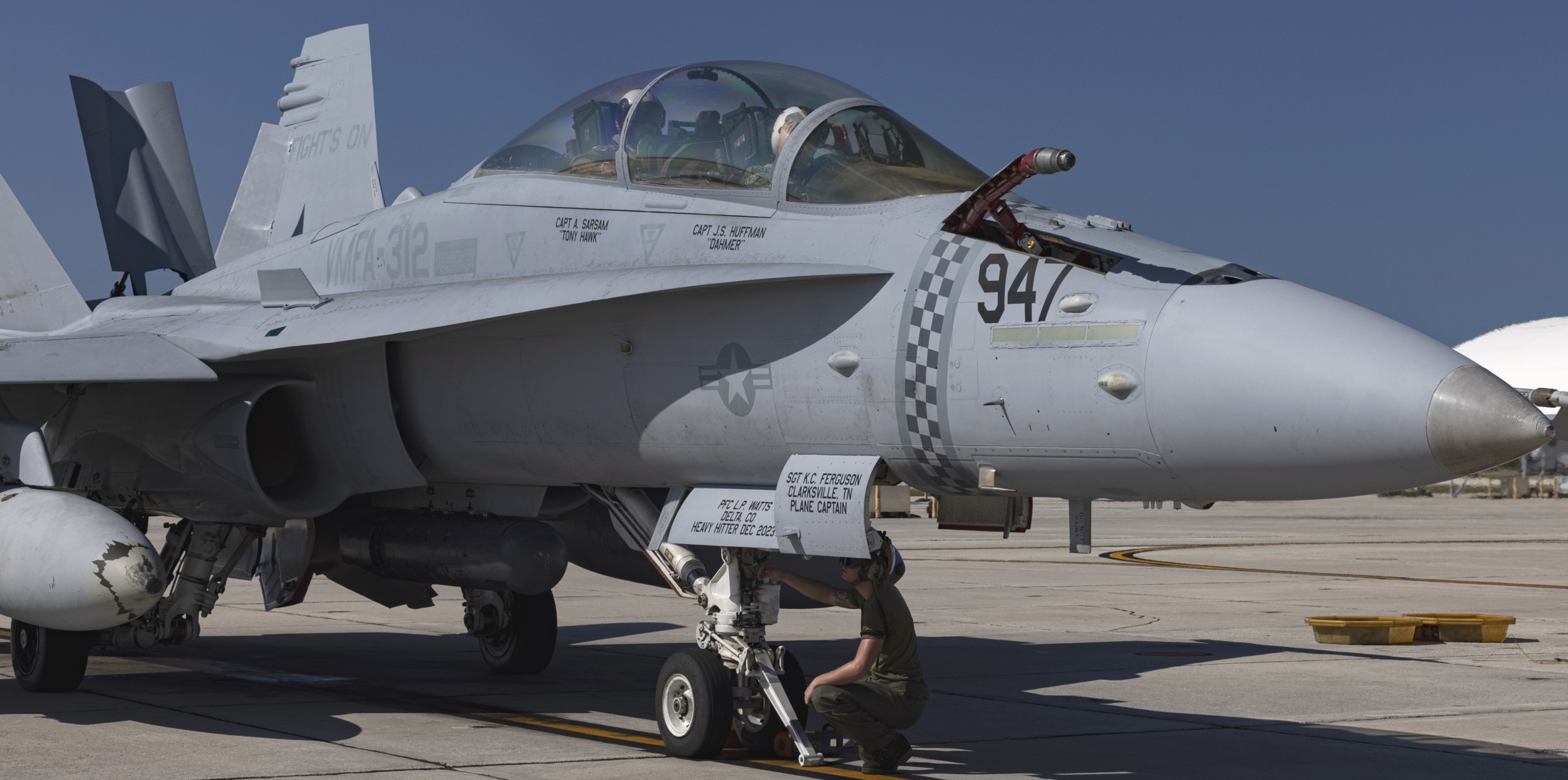 vmfa-312 checkerboards marine fighter attack squadron f/a-18d hornet nas key west florida 2024 219