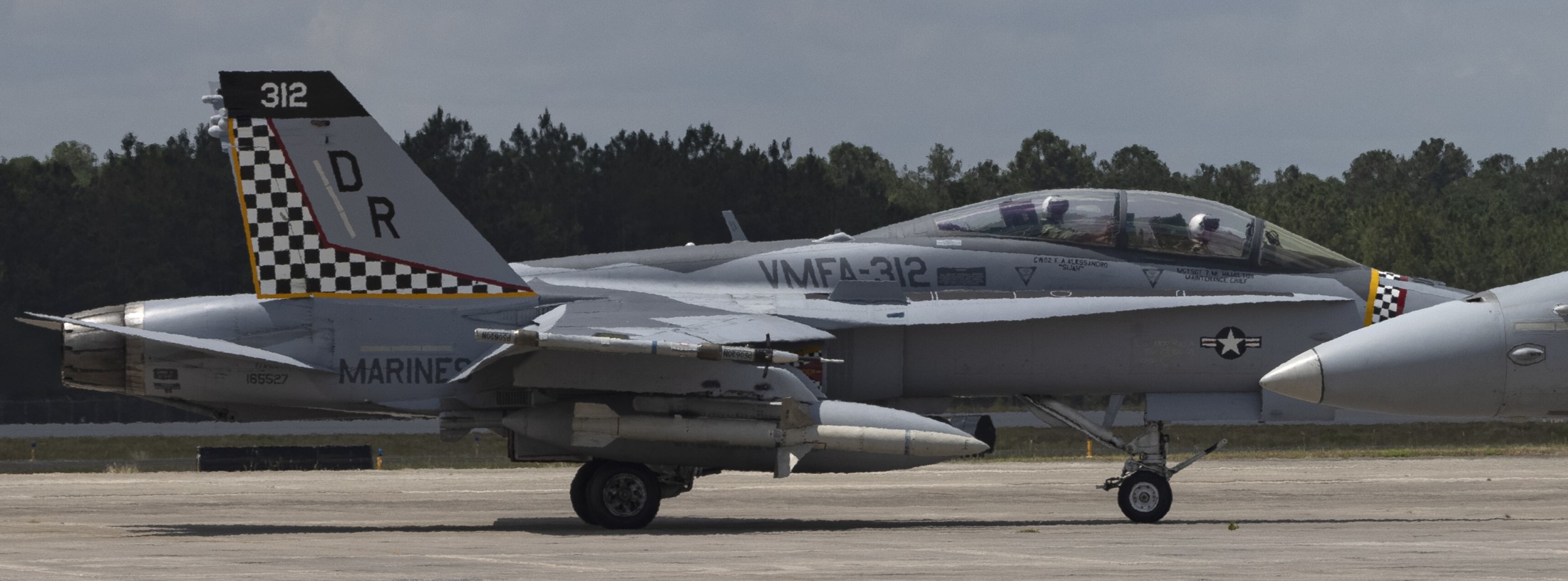 vmfa-312 checkerboards marine fighter attack squadron f/a-18d hornet harm missile cecil airport florida 222