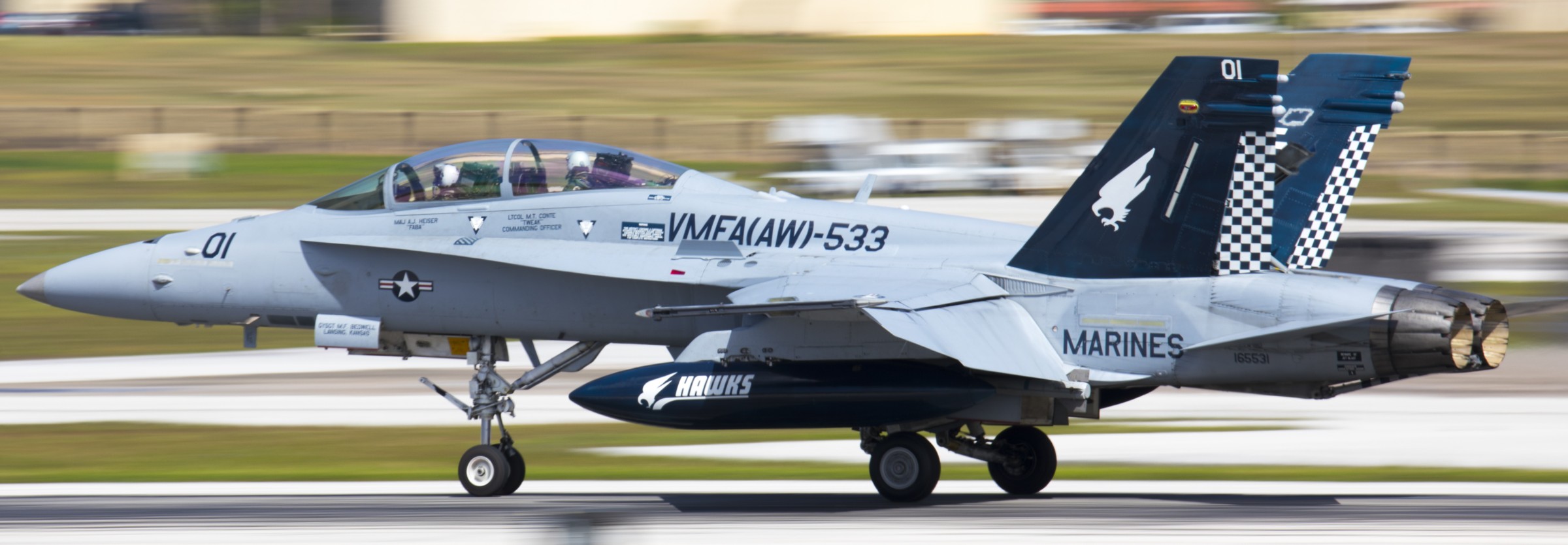 vmfa(aw)-533 hawks marine fighter attack squadron f/a-18d hornet andersen afb guam 118