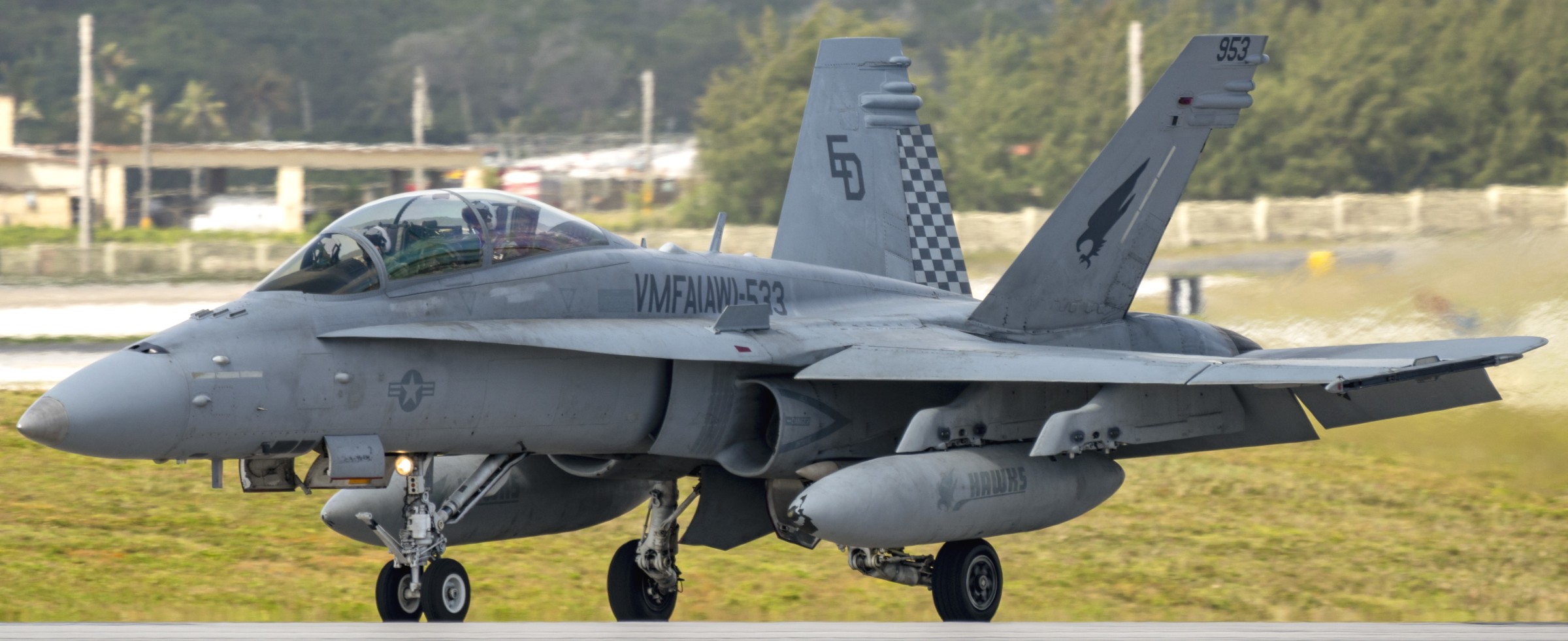 vmfa(aw)-533 hawks marine fighter attack squadron f/a-18d hornet andersen afb guam 2022 119