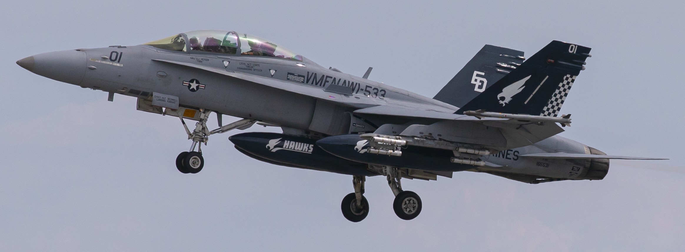 vmfa(aw)-533 hawks marine fighter attack squadron f/a-18d hornet udp mcas iwakuni 2022 129