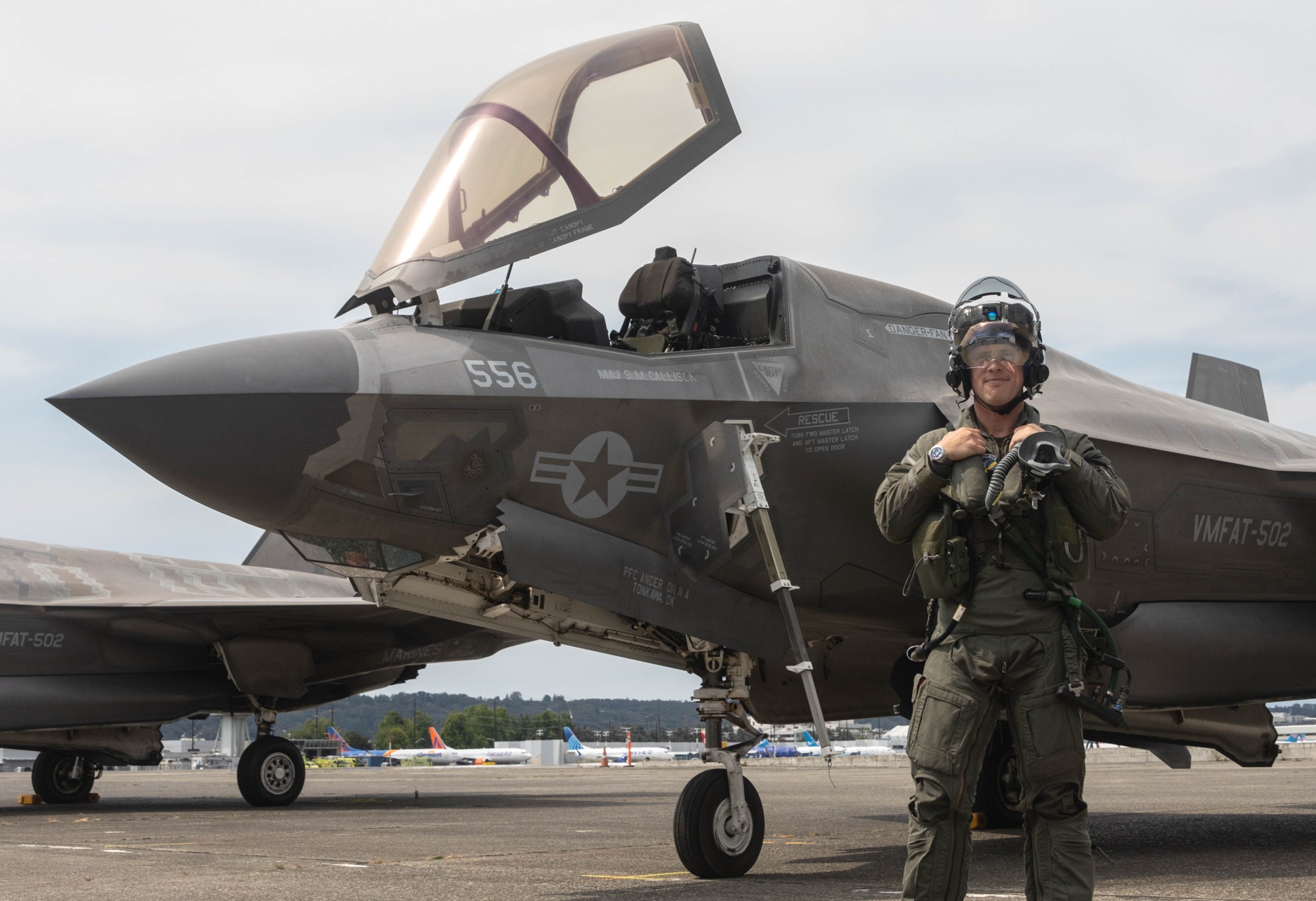 vmfat-502 flying nightmares marine fighter attack training squadron f-35b lightning ii seattle seafair fleet week 2024 25