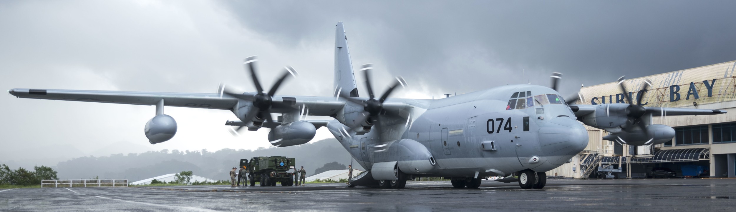 vmgr-152 sumos marine aerial refueler transport squadron kc-130j super hercules usmc subic bay airport philippines 106