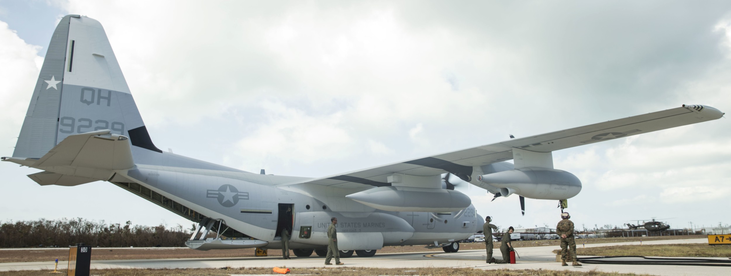 vmgr-234 rangers marine aerial refueler transport squadron kc-130j super hercules marathon florida hurricane irma 27