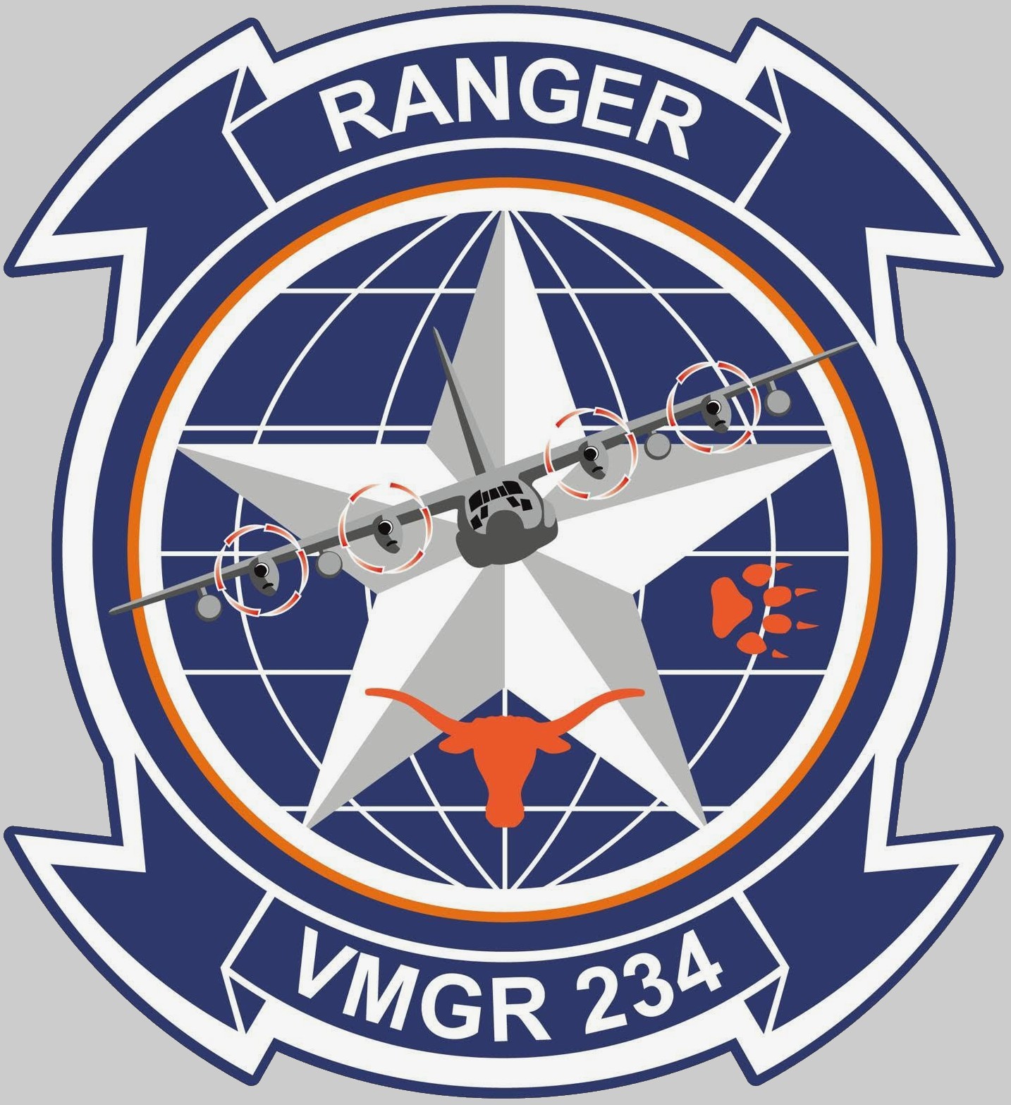 vmgr-234 rangers insignia crest patch badge marine aerial refueler transport squadron usmcr 02x