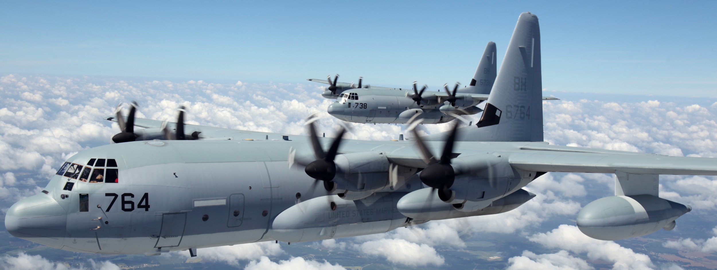 vmgr-252 otis marine aerial refueler transport squadron kc-130j super hercules usmc 42