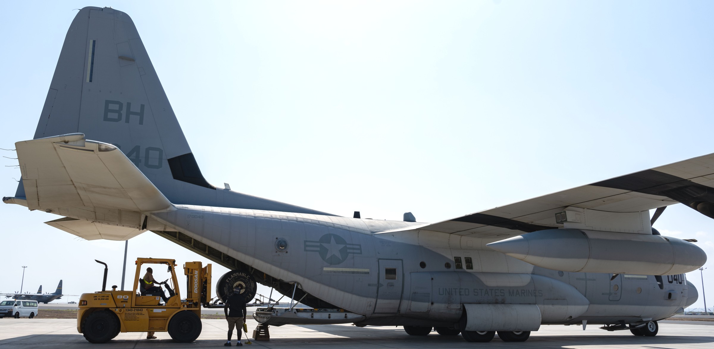 vmgr-252 otis marine aerial refueler transport squadron kc-130j super hercules usmc camp lemonnier djibouti 110