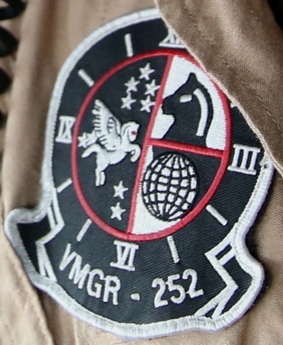 vmgr-252 otis insignia crest patch badge marine aerial refueler transport squadron kc-130j super hercules usmc 03p