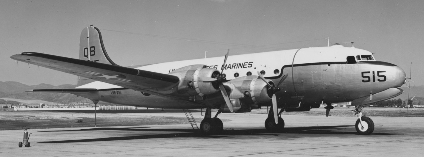 vmr-352 raiders marine transport squadron r5d-3 skymaster mcas el toro 1957