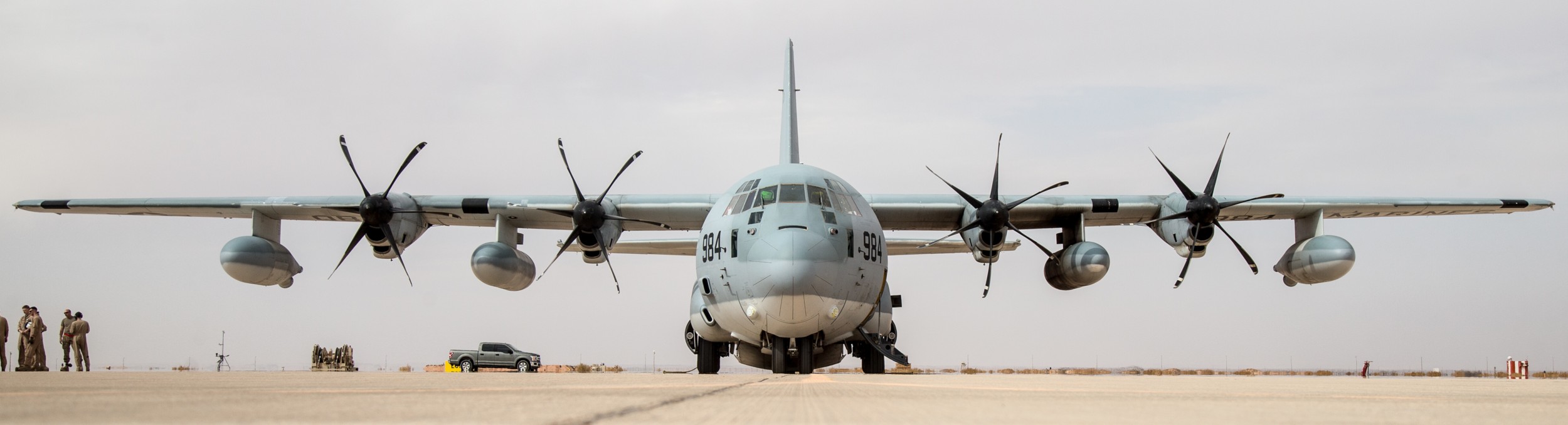 vmgr-352 raiders marine aerial refueler transport squadron kc-130j super hercules prince sultan airbase saudi arabia 83 