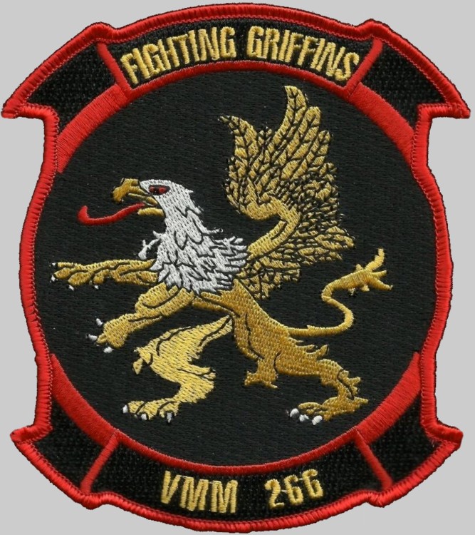 vmm-266 fighting griffins patch insignia crest us marine corps medium tiltrotor squadron 02