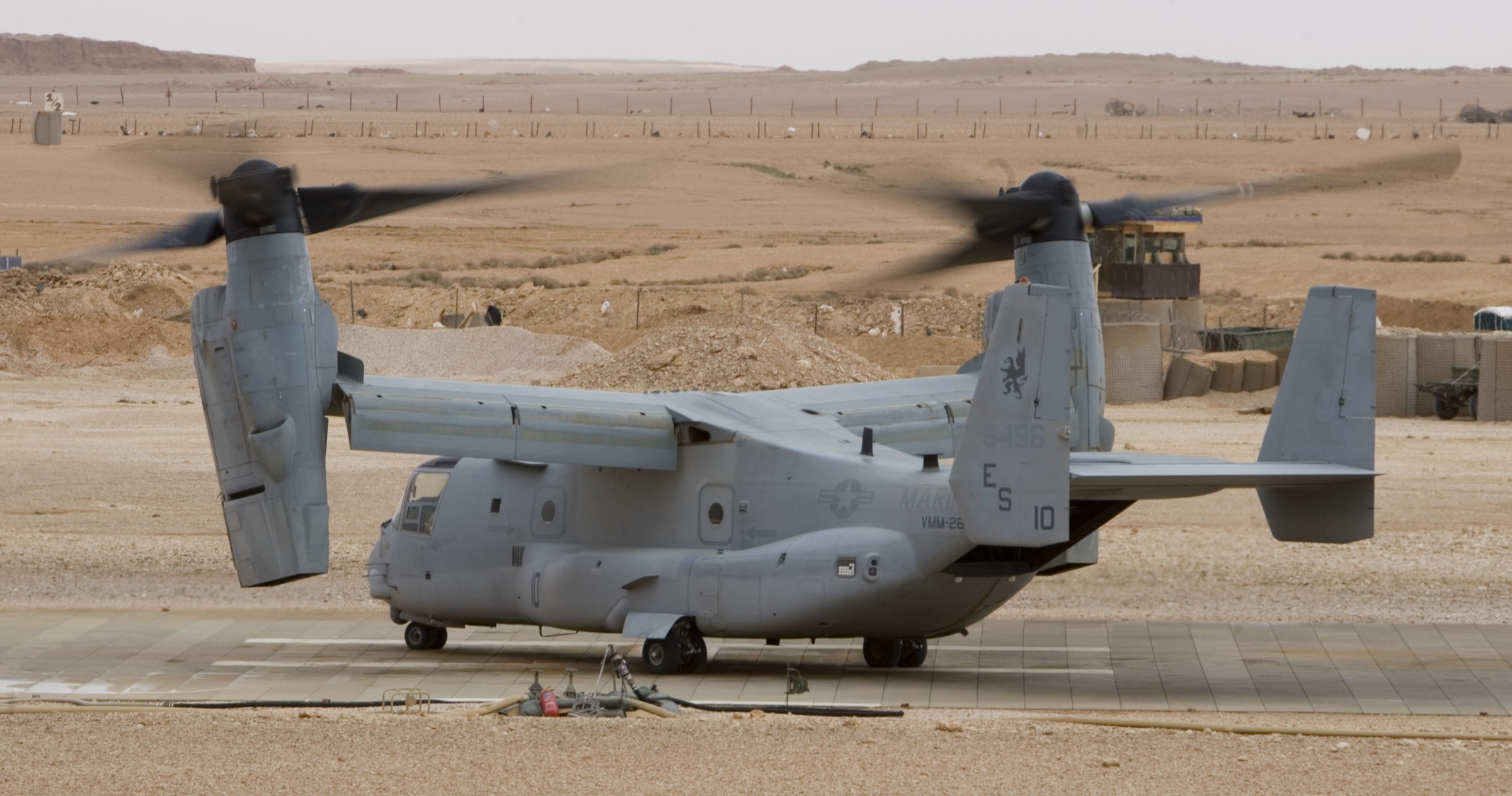 vmm-266 fighting griffins mv-22b osprey iraq 2009