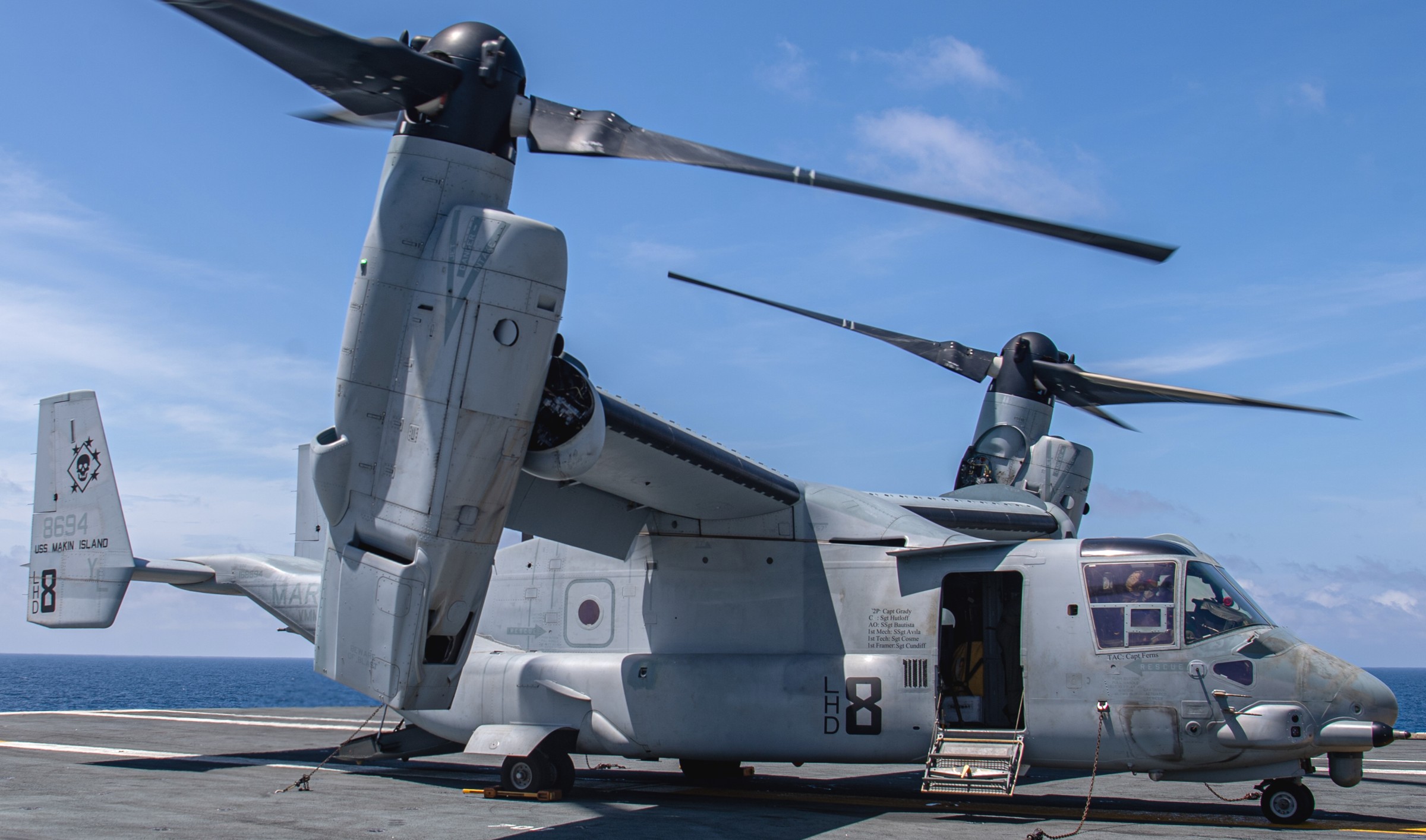 vmm-362 ugly angels marine medium tiltrotor squadron mv-22b osprey cvn-68 uss nimitz 56