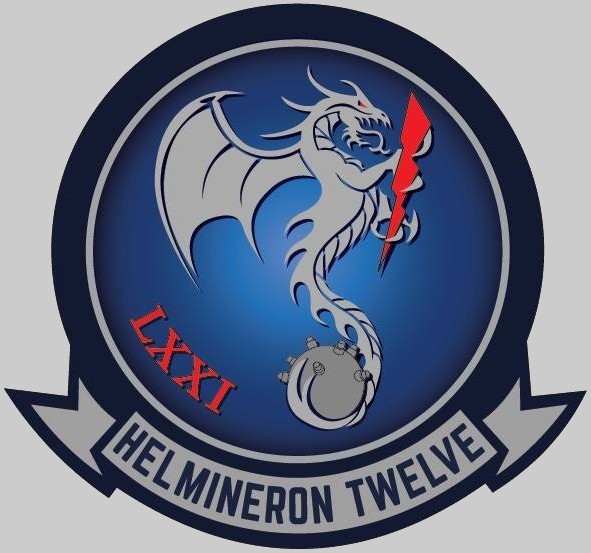 hm-12 sea dragons insignia crest patch badge helicopter mine countermeasures squadron us navy 02x
