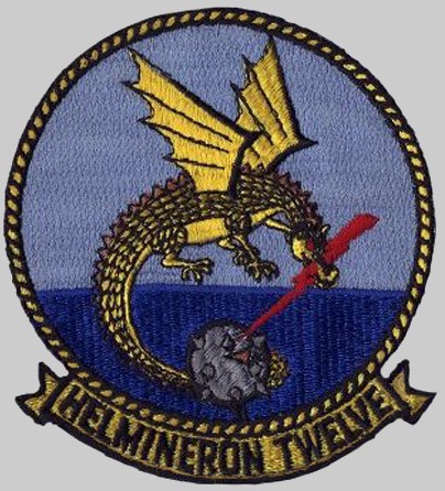 hm-12 sea dragons insignia crest patch badge helicopter mine countermeasures squadron navy 05