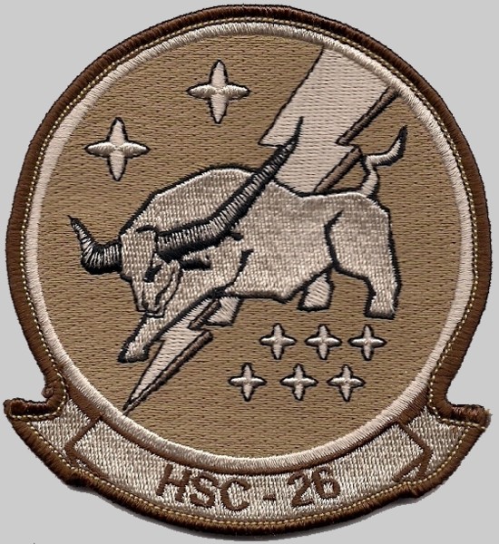 helicopter sea combat squadron hsc-26 chargers insignia crest patch mh-60s seahawk