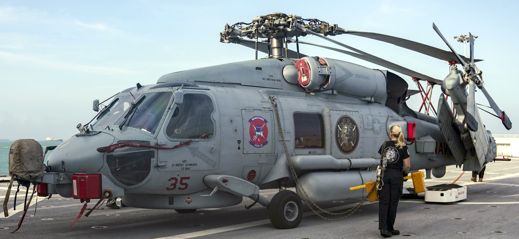 hsm-35 magicians helicopter maritime strike squadron mh-60r seahawk 72