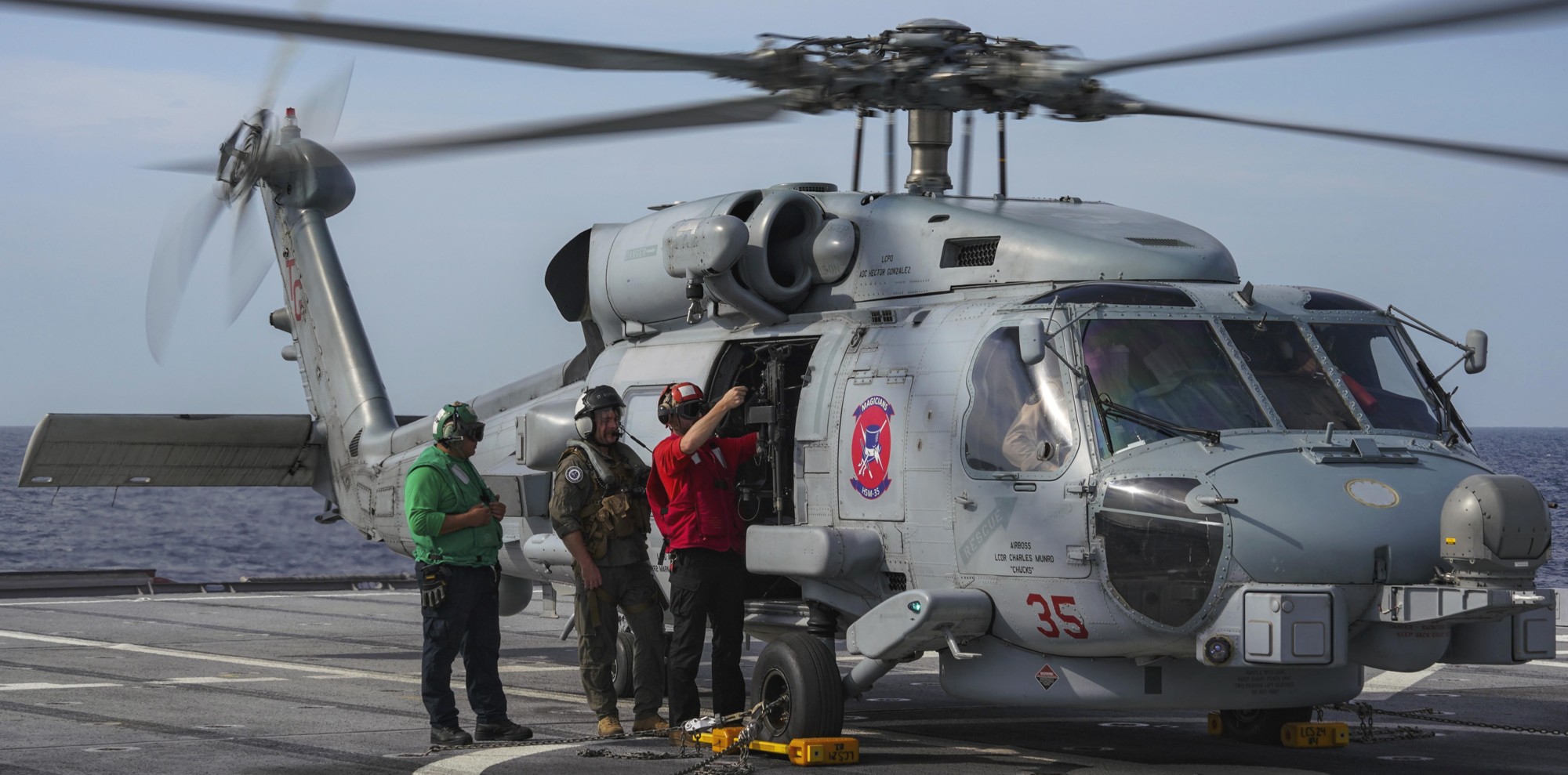 hsm-35 magicians helicopter maritime strike squadron mh-60r seahawk 82