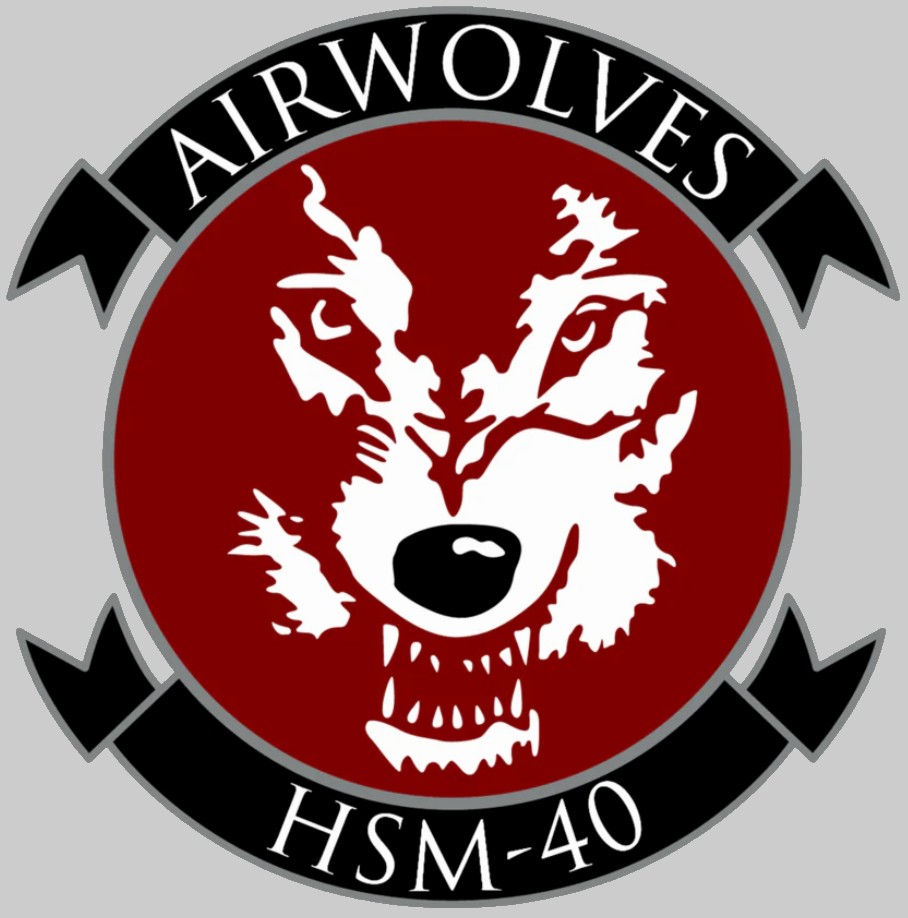 hsm-40 airwolves insignia crest patch badge helicopter maritime strike squadron mayport 02x