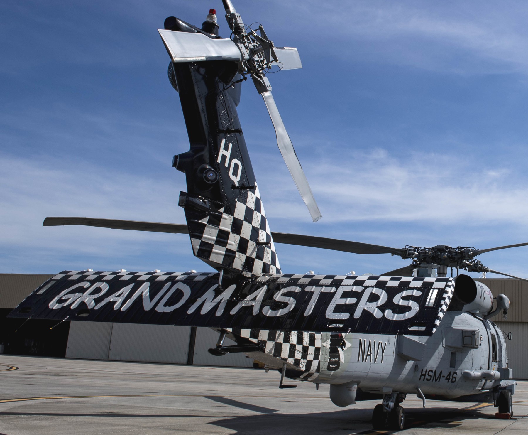 hsm-46 grandmasters helicopter maritime strike squadron mh-60r seahawk special painting livery 65