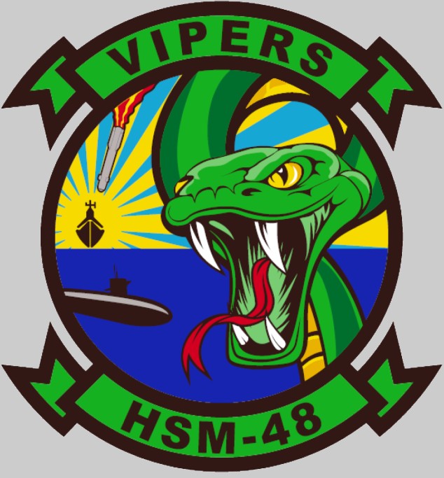 hsm-48 vipers insignia crest patch badge helicopter maritime strike squadron mh-60r 02x