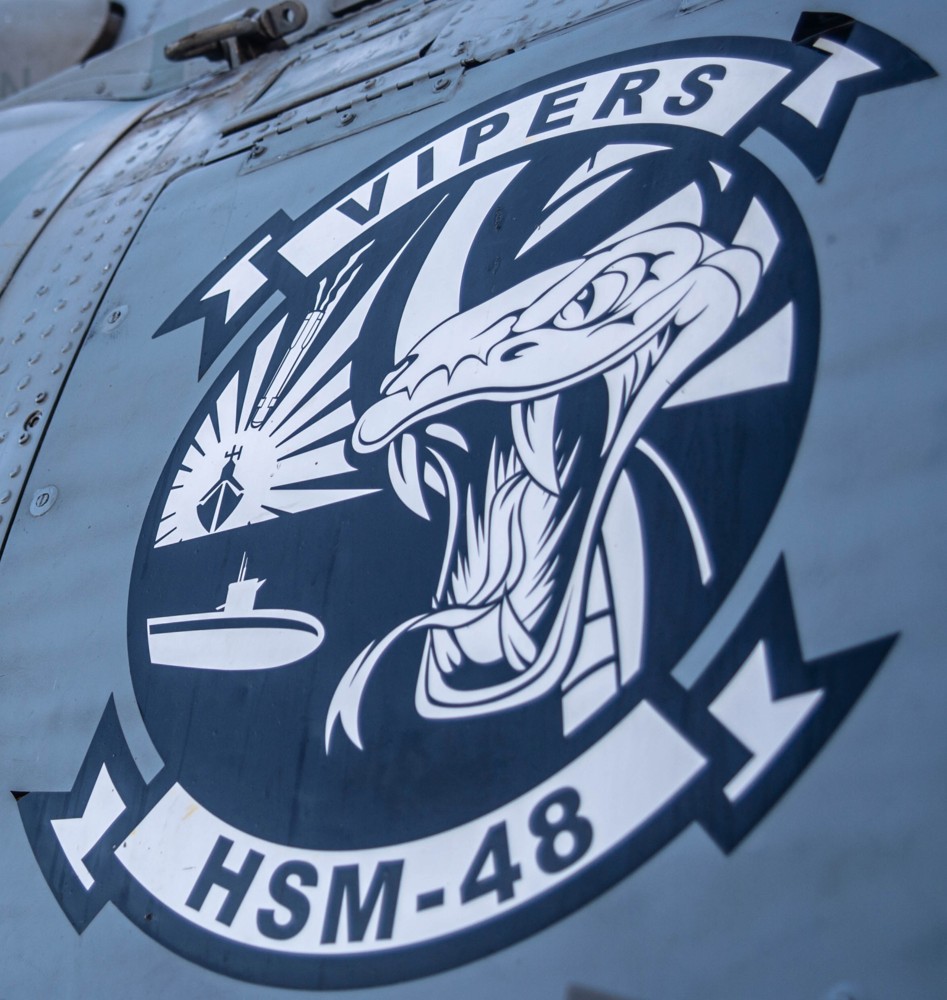 hsm-48 vipers insignia crest patch badge helicopter maritime strike squadron 05c