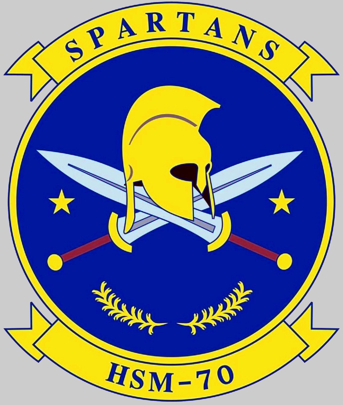 hsm-70 spartans insignia crest patch badge helicopter maritime strike squadron mh-60r seahawk 03c