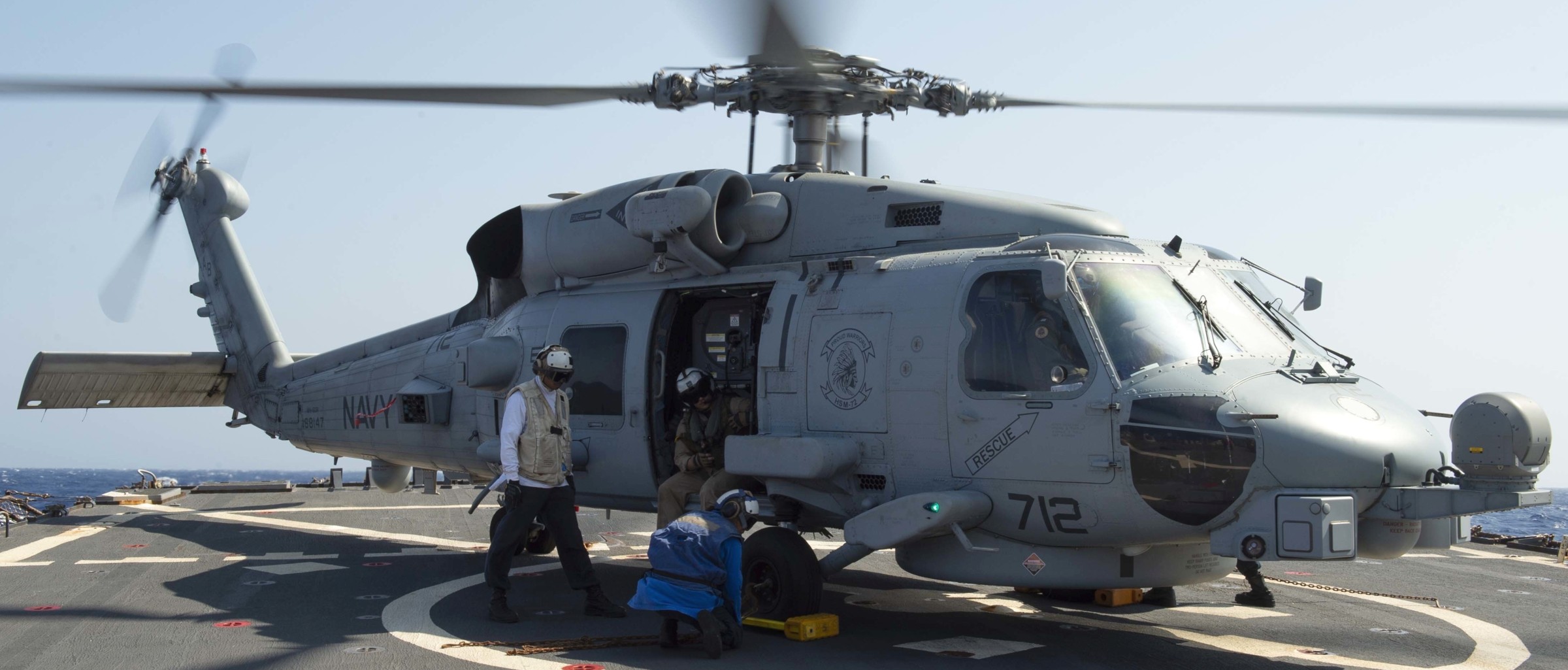 hsm-72 proud warriors helicopter maritime strike squadron mh-60r seahawk ddg-51 uss arleigh burke 81