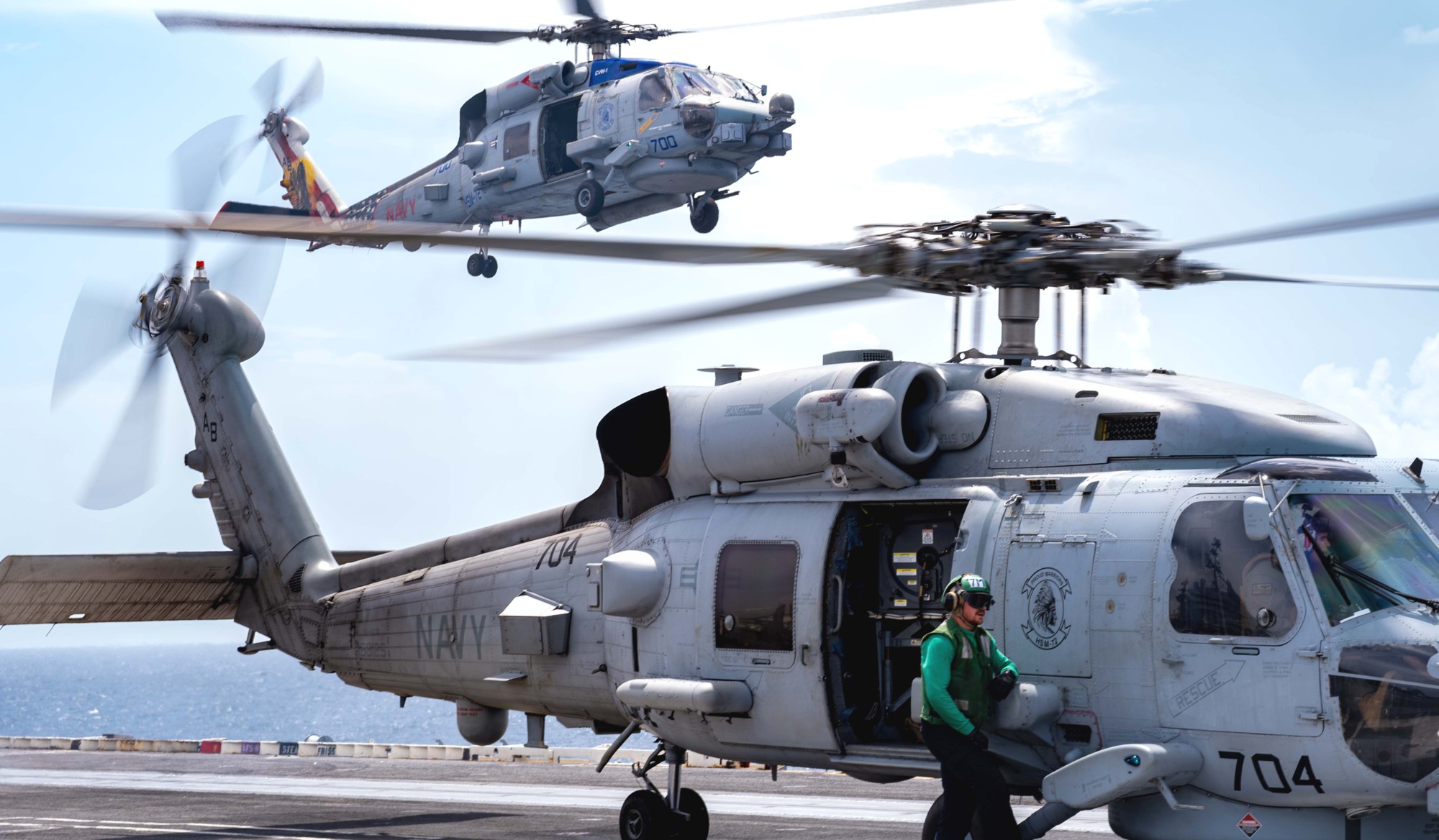 hsm-72 proud warriors helicopter maritime strike squadron mh-60r seahawk cvn uss harry truman comptuex 2024 84