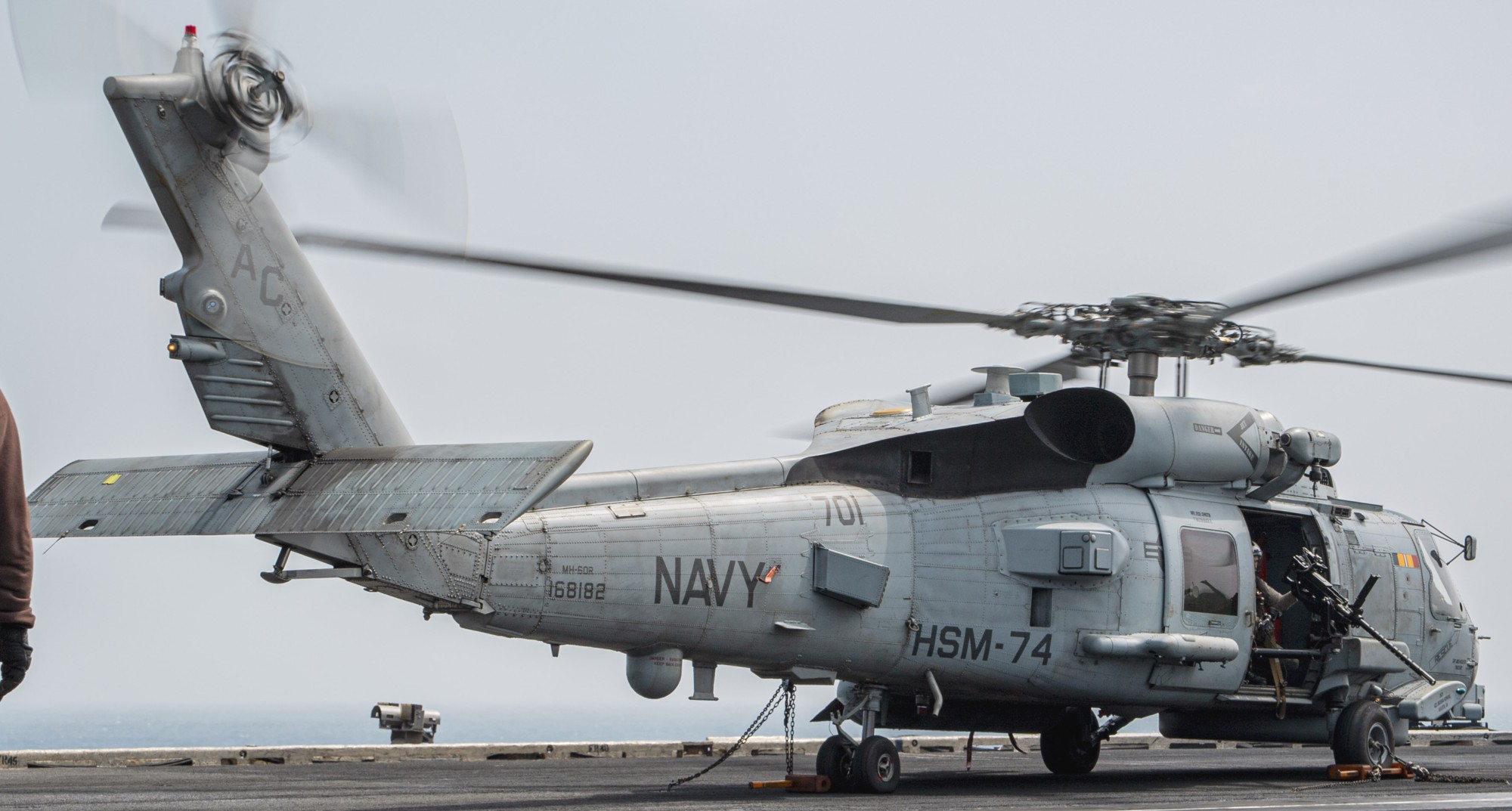 hsm-74 swamp foxes helicopter maritime strike squadron mh-60r seahawk uss dwight d. eisenhower 2024 130