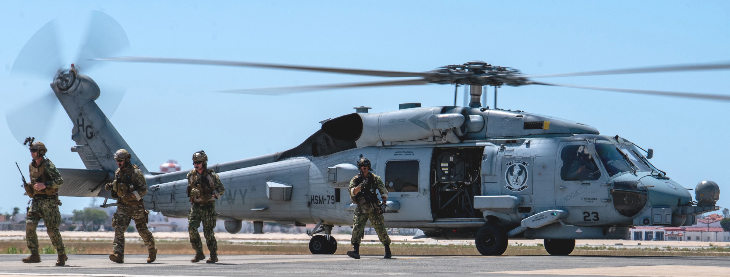 hsm-79 griffins helicopter maritime strike squadron mh-60r seahawk naval station rota spain 2024 65