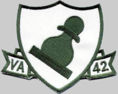 va-42 green pawns patch crest insignia badge attack squadron atkron us navy