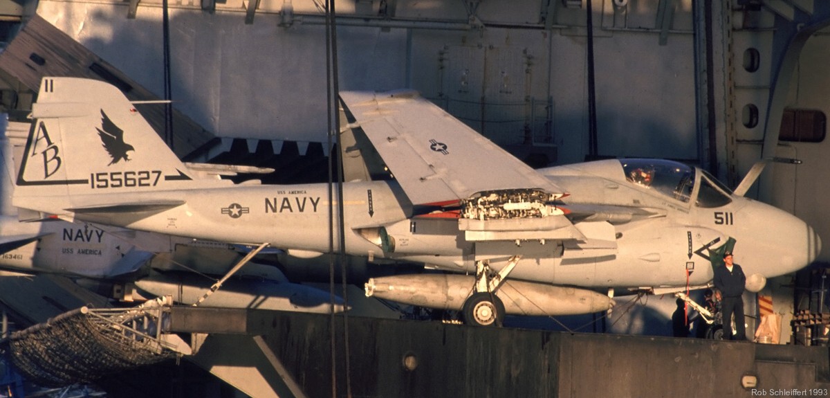 va-85 black falcons attack squadron us navy a-6e intruder carrier air wing cvw-1 uss america cv-66 12