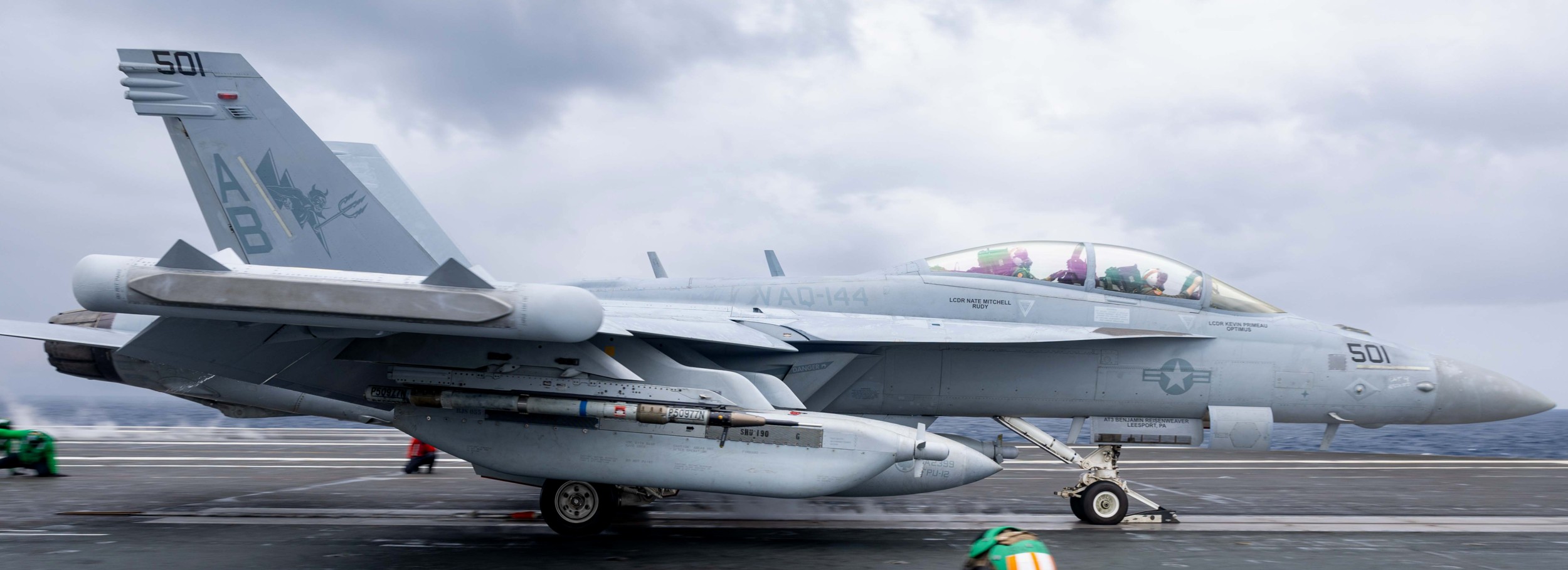 vaq-144 main battery electronic attack squadron ea-18g growler cvw-1 cvn-75 uss harry s. truman 2024 10