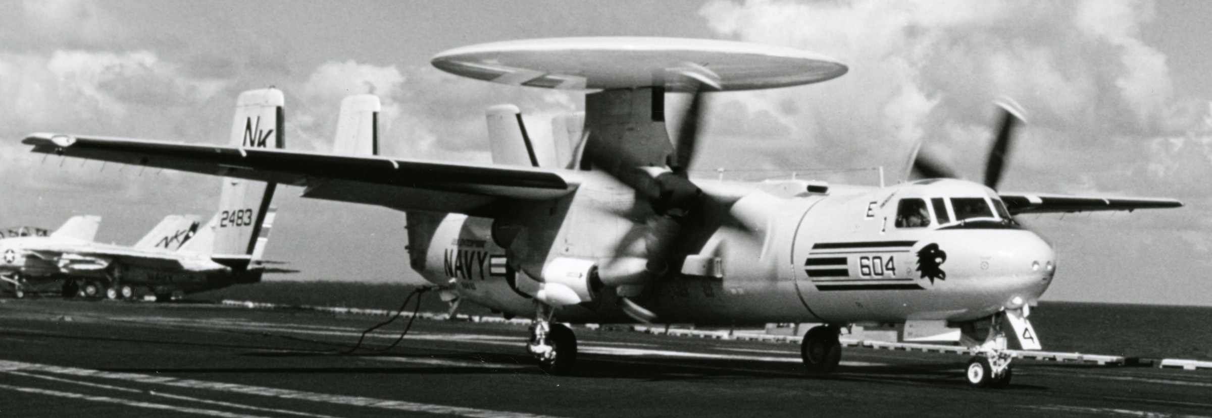 vaw-113 black eagles carrier airborne early warning squadron us navy grumman e-2b hawkeye cvw-14 cvn-65 uss enterprise 1978