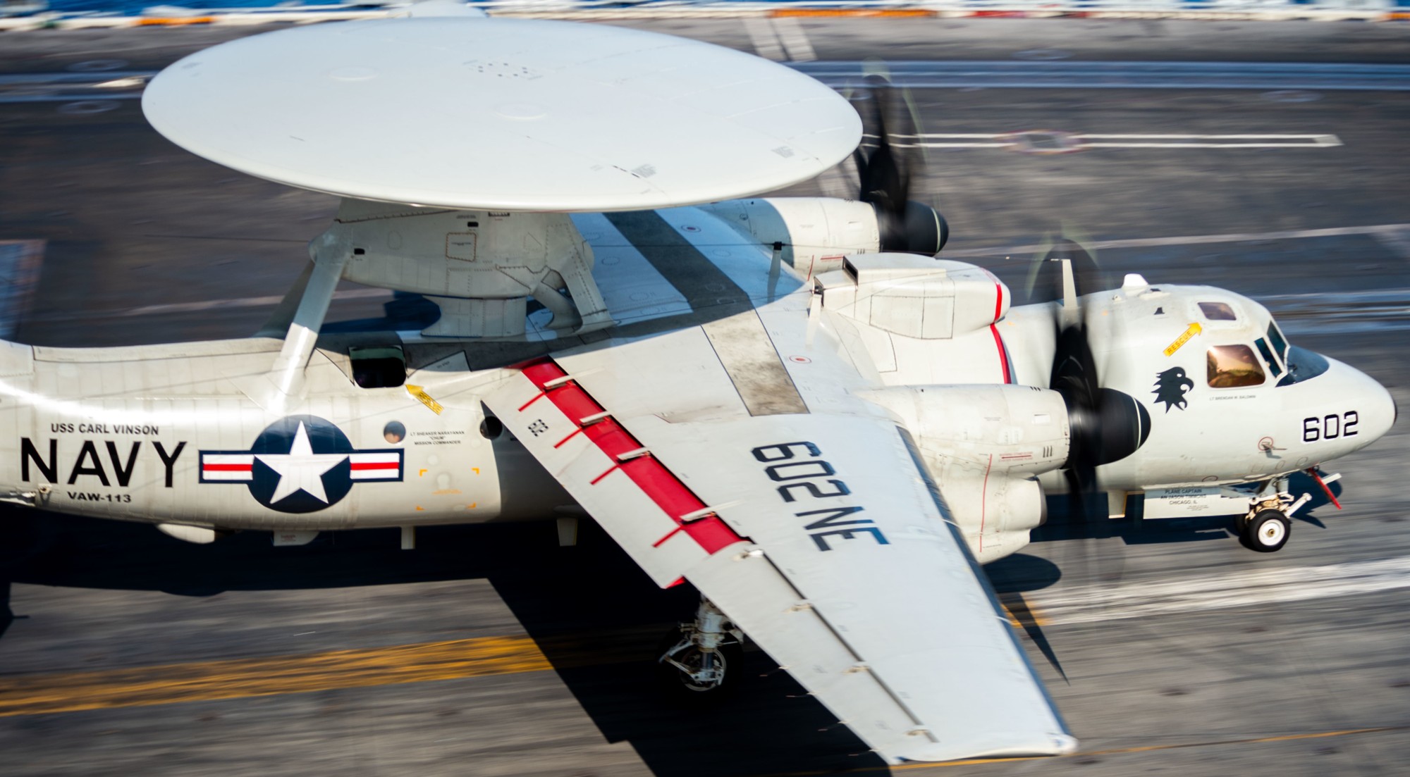 vaw-113 black eagles airborne command control squadron e-2d advanced hawkeye cvw-2 cvn-70 uss carl vinson 139