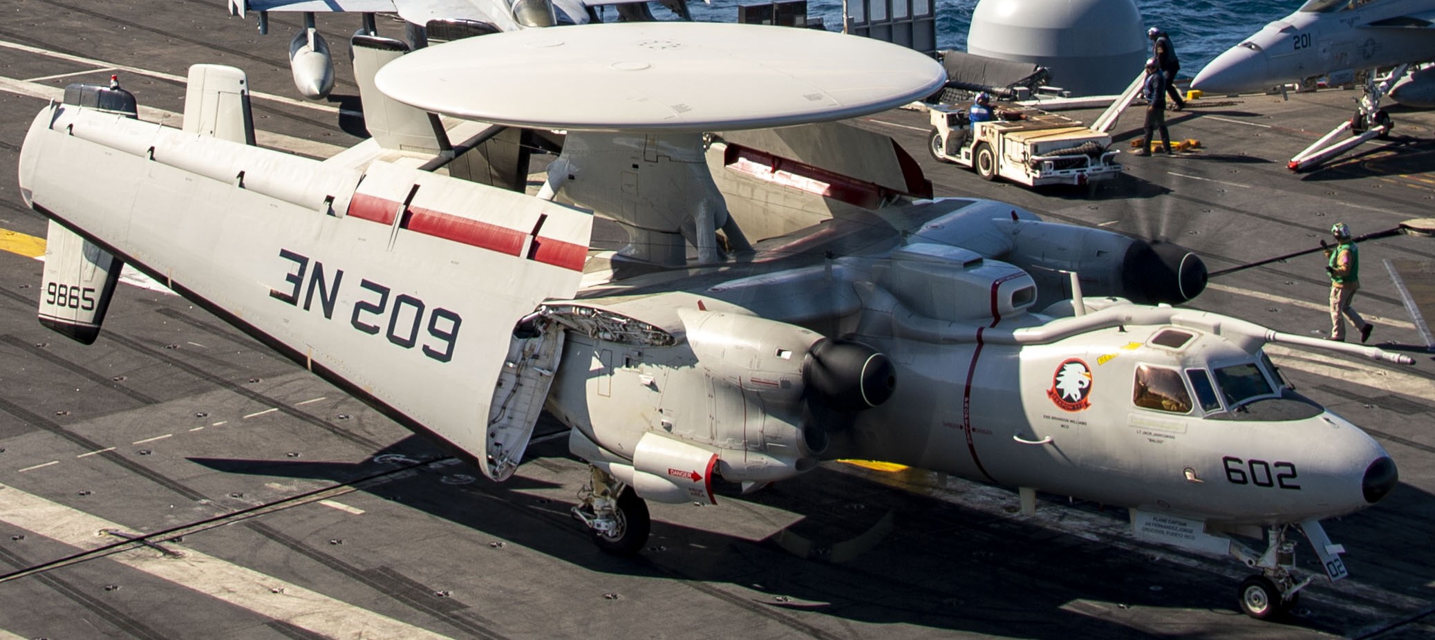 vaw-113 black eagles airborne command control squadron e-2d advanced hawkeye cvw-2 cvn-70 uss carl vinson 157