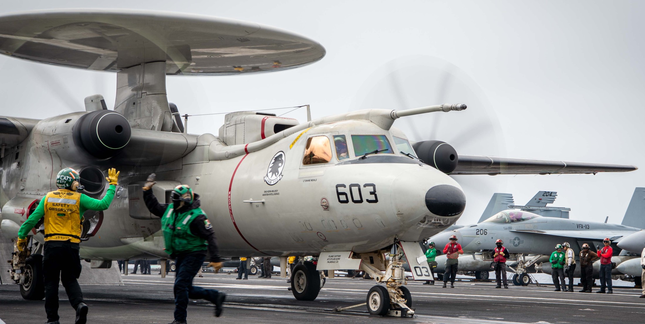 vaw-113 black eagles airborne command control squadron e-2d advanced hawkeye cvw-2 cvn-70 uss carl vinson 2024 162