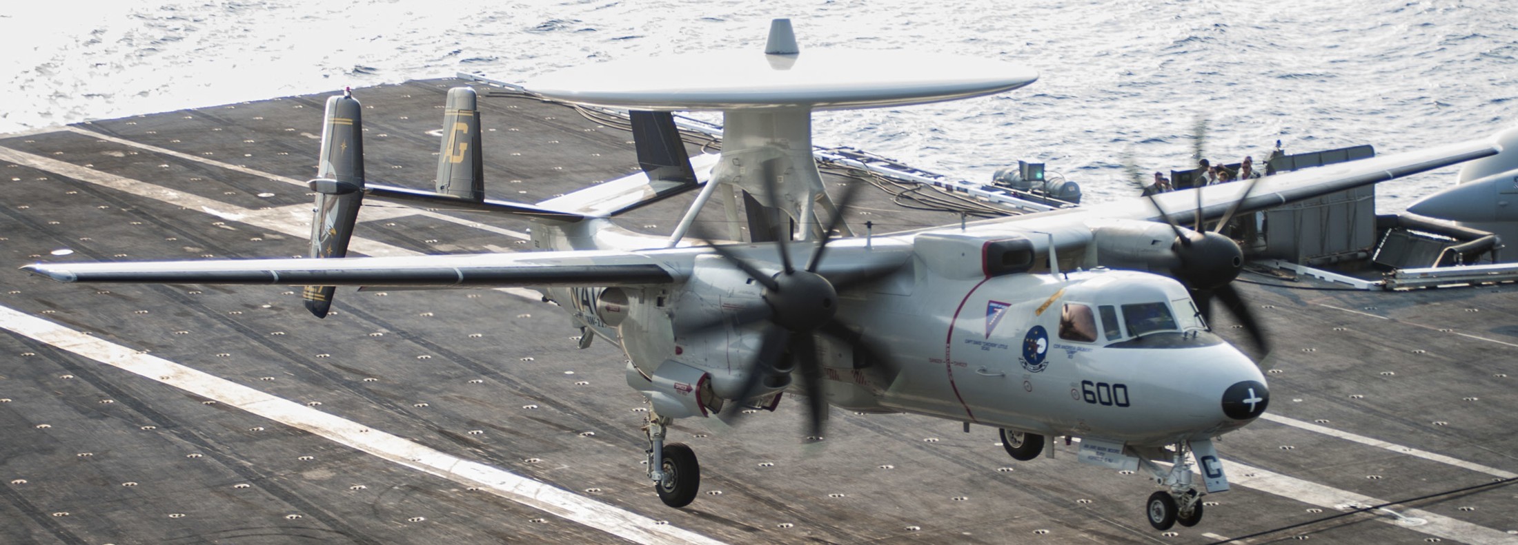 vaw-117 wallbangers carrier airborne early warning squadron navy e-2c hawkeye cvw-7 uss harry s. truman cvn-75 2015 189