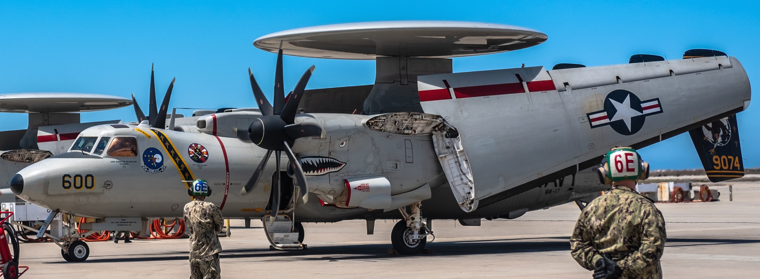 vaw-117 wallbangers airborne command control squadron e-2d advanced hawkeye returning naval base ventura county nas point mugu 2022 200