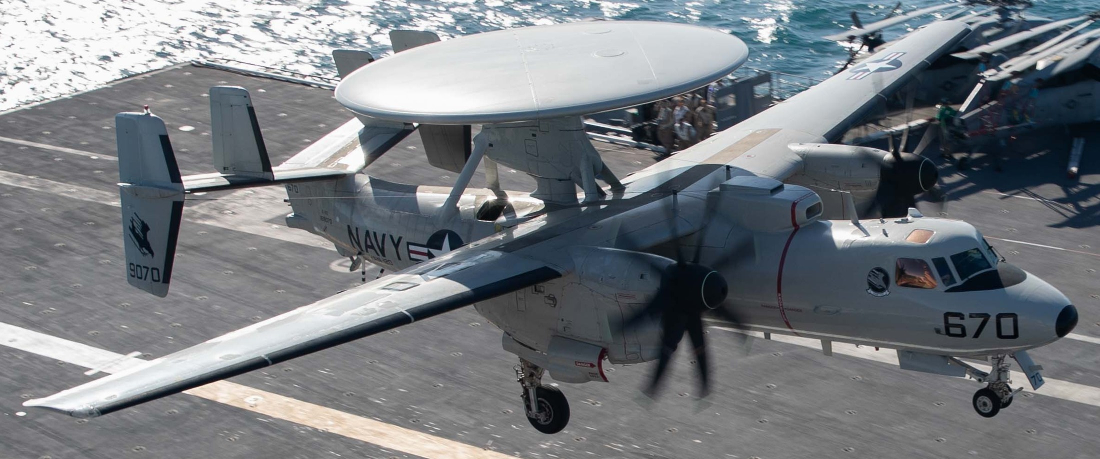 vaw-120 greyhawks airborne command control squadron e-2d advanced hawkeye cvn-78 uss gerald r. ford 144