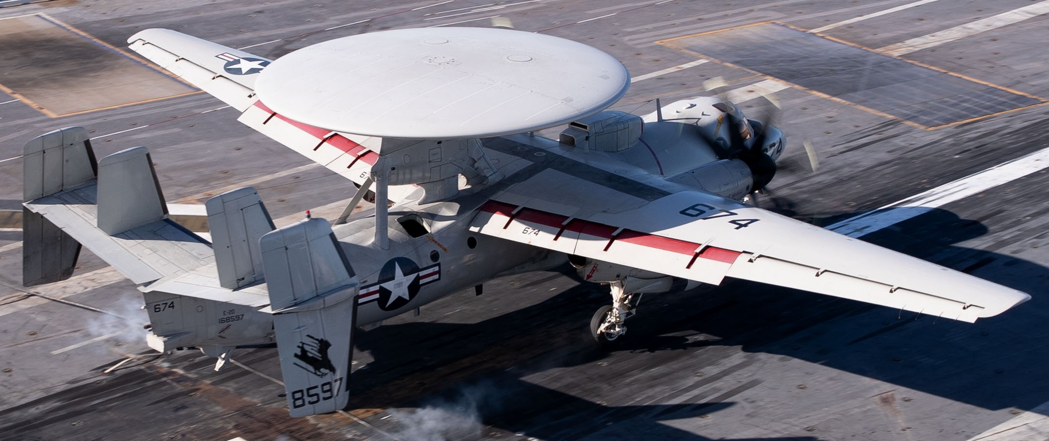 vaw-120 greyhawks airborne command control squadron e-2d advanced hawkeye uss gerald r. ford 2022 145