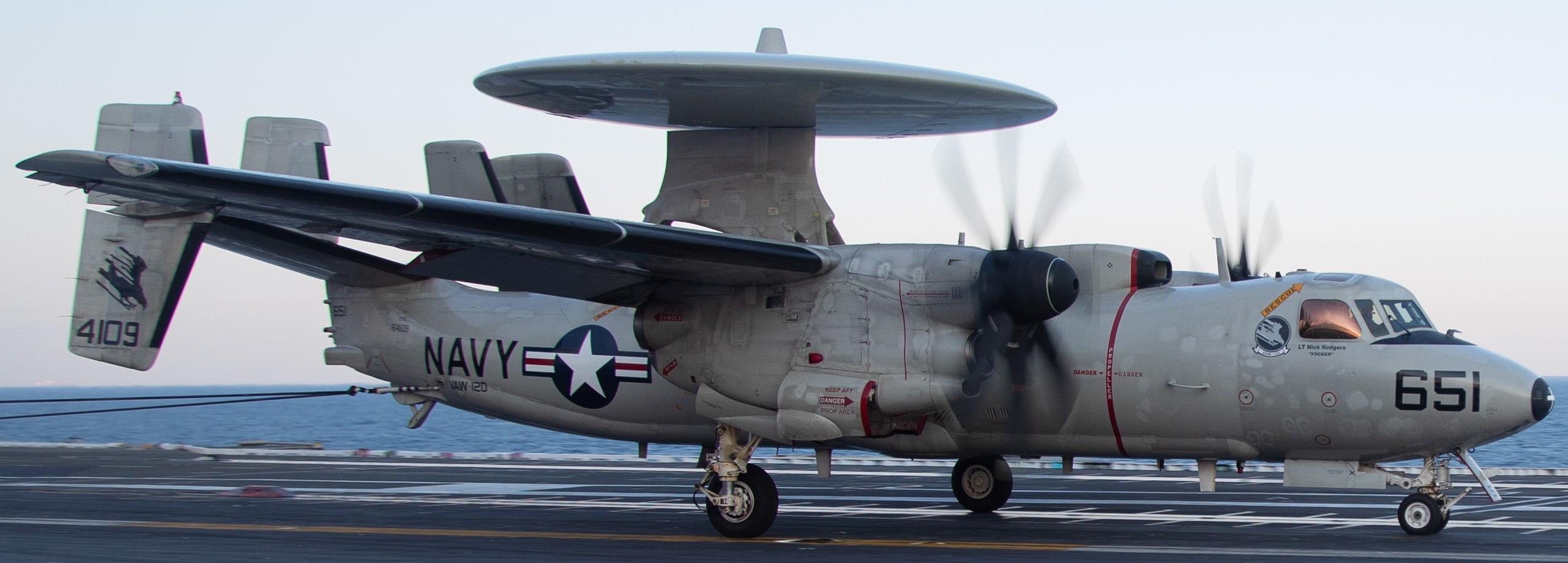 vaw-120 greyhawks airborne command control squadron e-2c hawkeye cvn-78 uss gerald r. ford 2022 147