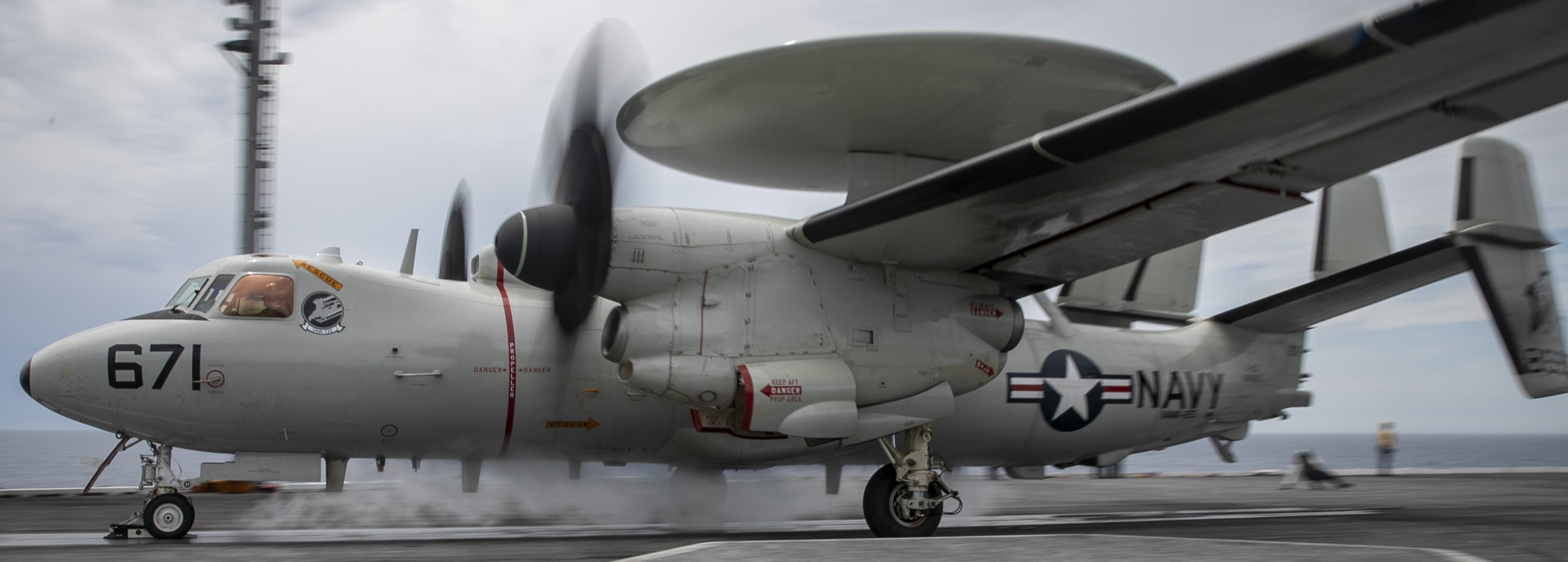 vaw-120 greyhawks airborne command control squadron e-2d advanced hawkeye uss george h. w. bush 2023 152